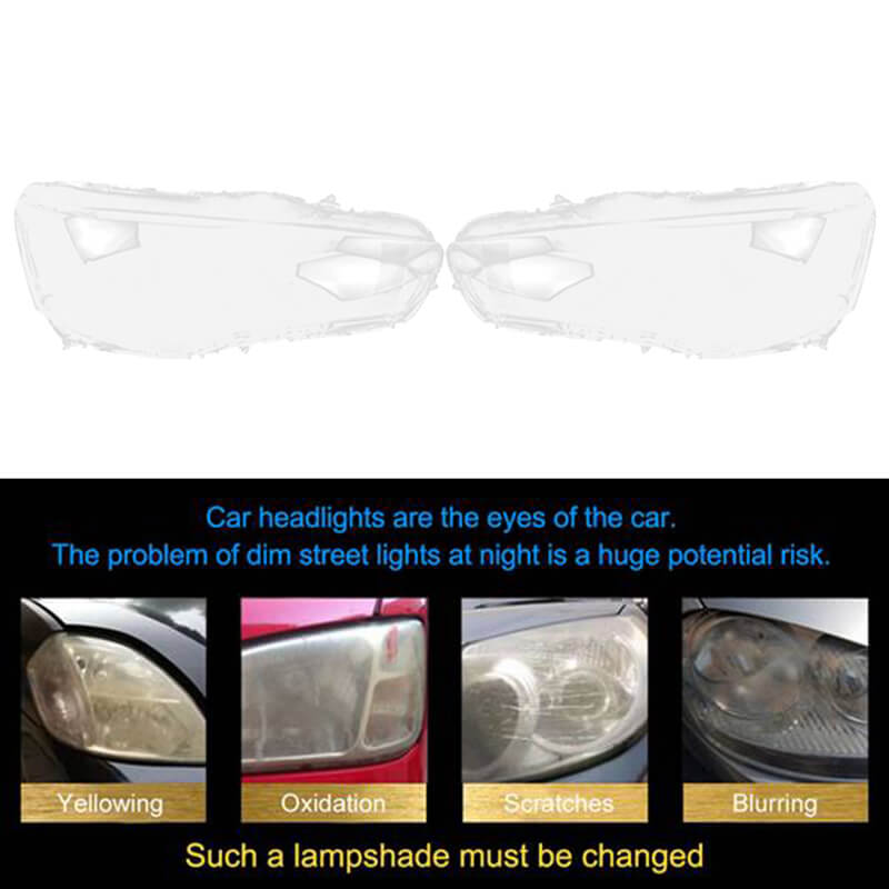 NEW-Car Front Headlight Lens Cover Replacement Headlight HeadLamp Shell Cover for Mitsubishi Outlander EX 2007 2008 2009 Right