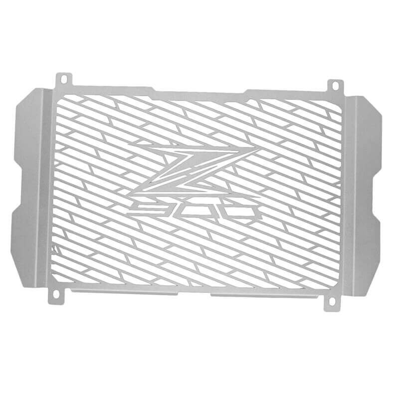 NEW-Motorcycle Radiator Grille Guard Radiator Grille Cover Protector Stainless Steel for Kawasaki Z900 2017(Silver)