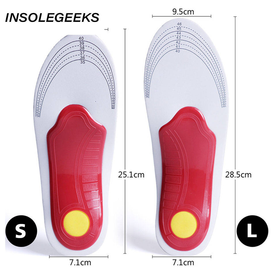 PVC Orthopedic Insoles EVA Orthotics flat foot Health Sole Pad for Shoes insert Arch Support pad for plantar fasciitis