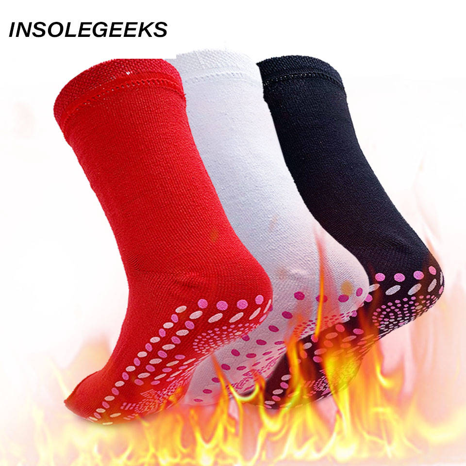 Unisex Self-heating Magnetic Socks insoles Self Heated Socks Tourmaline Magnetic Therapy Winter Warm Massage Sock Women and Men