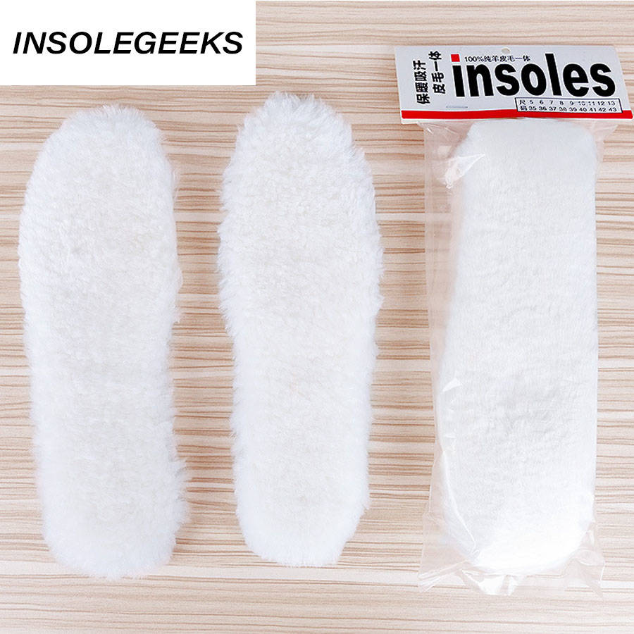 Heated Shoe insoles Keep warm Insole Feet Warm Sock Pad Mat Thick Sheep Cashmere Heating Insoles Winter Insole For Man Woman