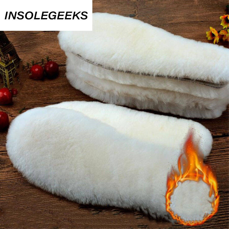 Heated Shoe insoles Keep warm Insole Feet Warm Sock Pad Mat Thick Sheep Cashmere Heating Insoles Winter Insole For Man Woman