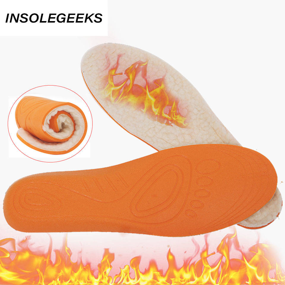 Keep Warm Heated Insole Cashmere Thermal Insoles Thicken Soft Breathable Winter Sport Shoes For Man Woman Boots Pad Sole