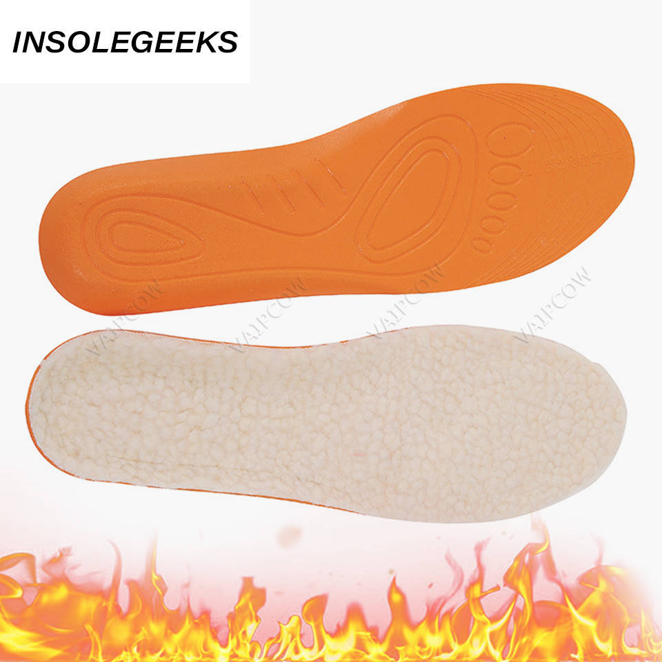 Keep Warm Heated Insole Cashmere Thermal Insoles Thicken Soft Breathable Winter Sport Shoes For Man Woman Boots Pad Sole