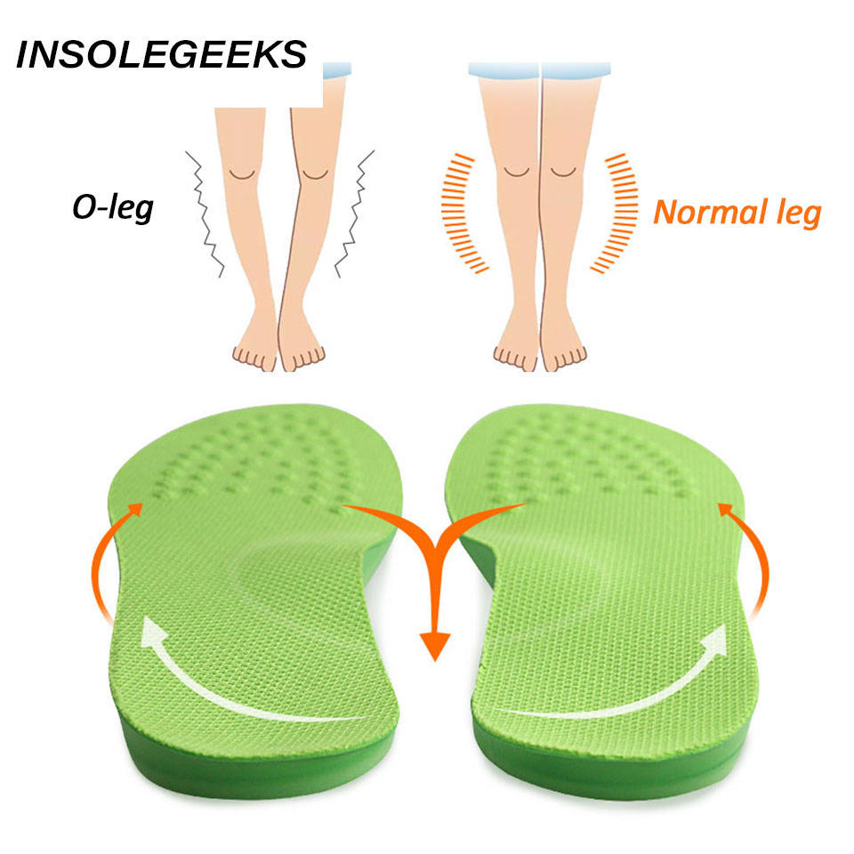 O/X-Leg Orthopedic Insoles Arch support insole corrigibil Bow Legs Valgus Varus Massaging Shoe pads Beauty Leg Feet Care