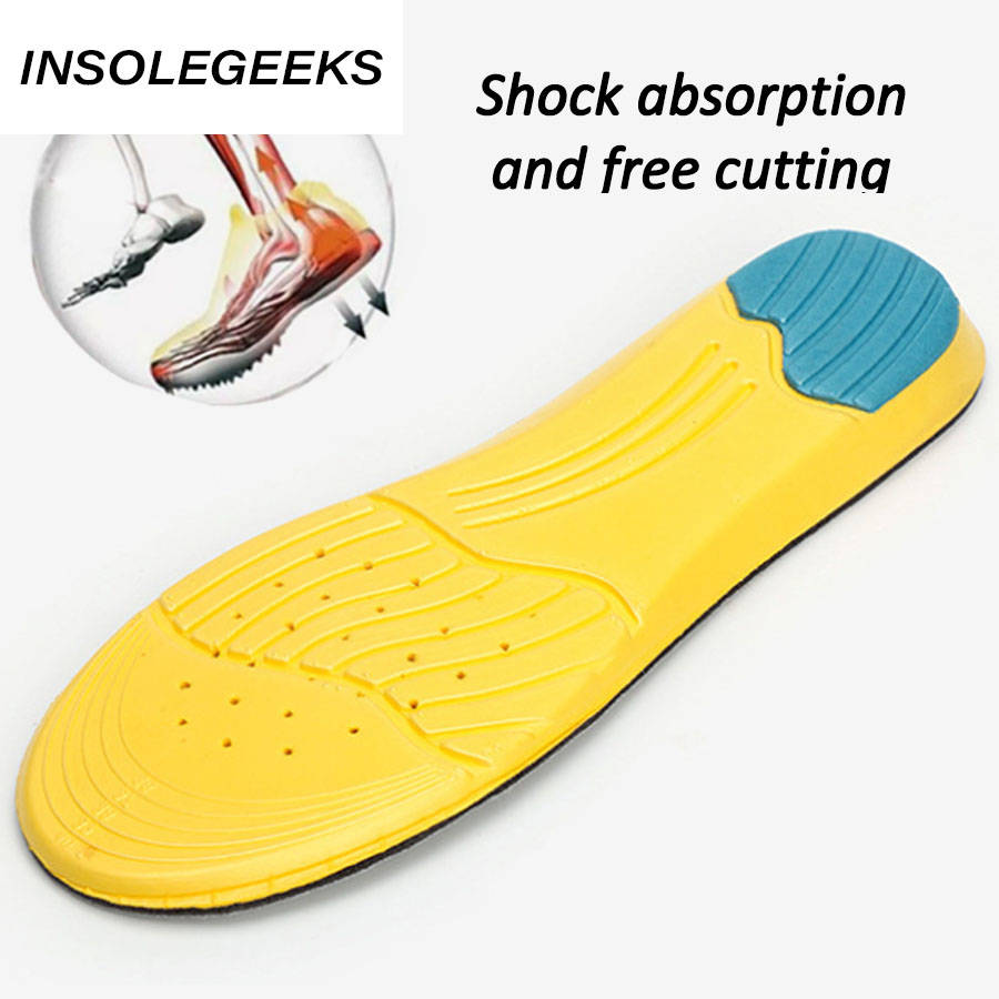 Shoe Inserts Pad Soft Sport Insoles Memory Foam Breathable Outdoor Running Silicone Gel Heel Cushion Orthopedic insole