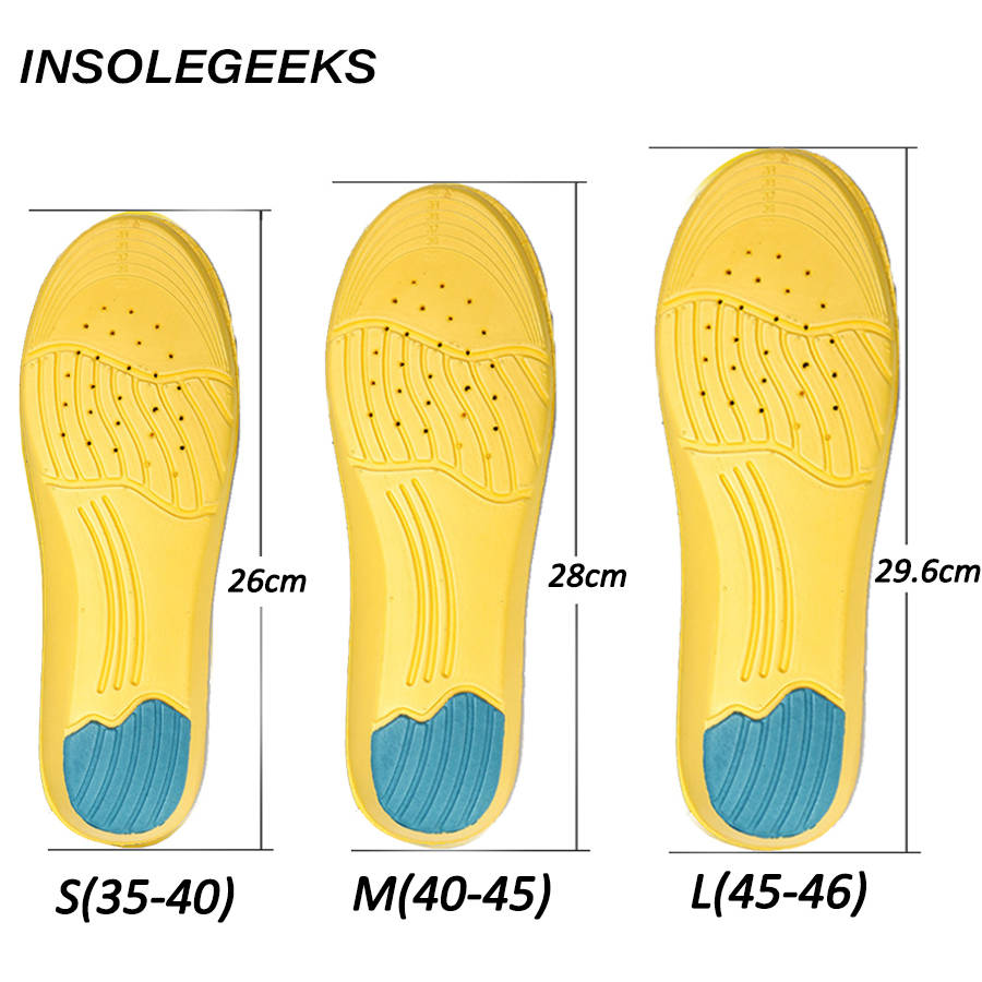 Shoe Inserts Pad Soft Sport Insoles Memory Foam Breathable Outdoor Running Silicone Gel Heel Cushion Orthopedic insole