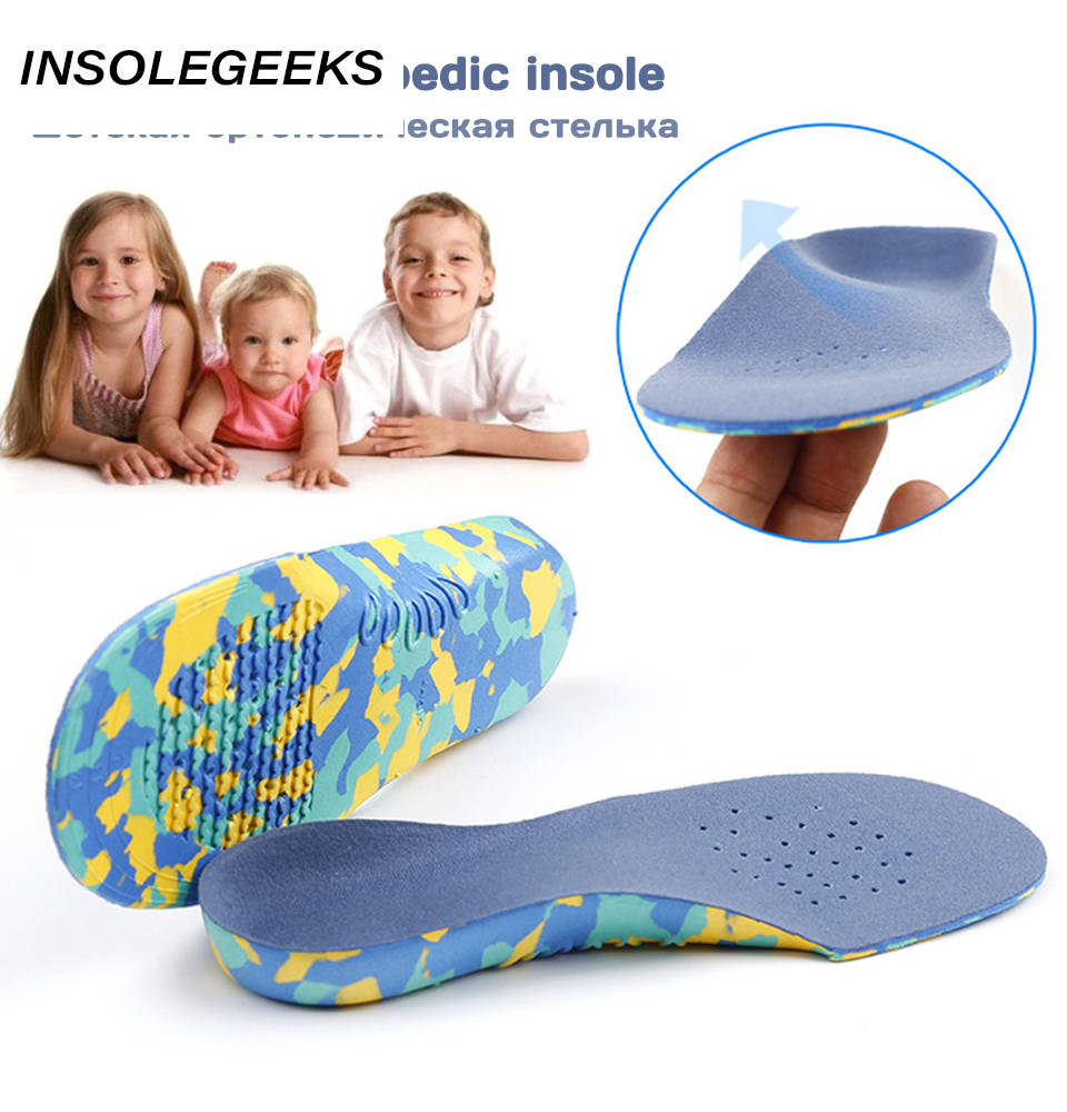 Kids Orthotics Insoles Correction Care Tool for Kid Flat Foot Arch Support Orthopedic Children Insole Soles Sport Shoes Pads