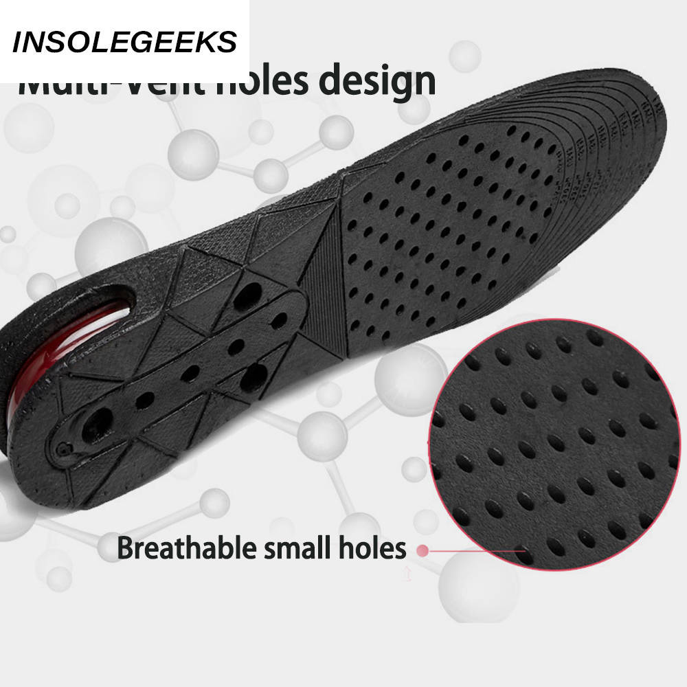 1.5-9cm Invisible Height Increase Insole Cushion Height Lift Adjustable Cut Shoe Heel Insert Taller Support Absorbant Foot Pad