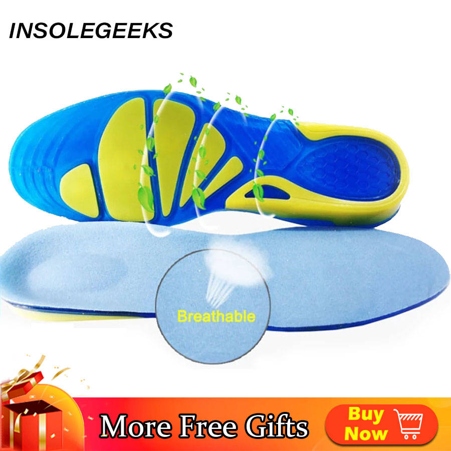 Silicon Gel Insoles Foot Care for Plantar Fasciitis orthopedic Massaging Shoe Inserts Shock Absorption Shoe pad Unisex