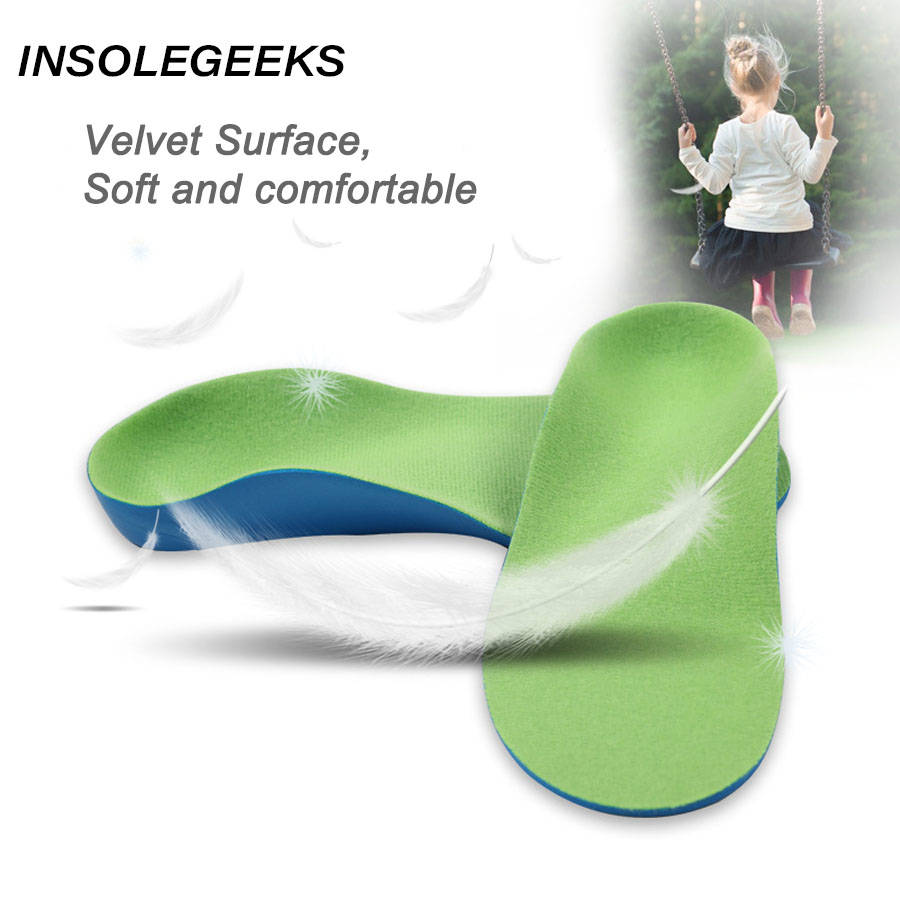 3D Orthotic Insoles flat feet for kids and Children Arch Support insole for X-Legs child orthopedic shoes Foot Care