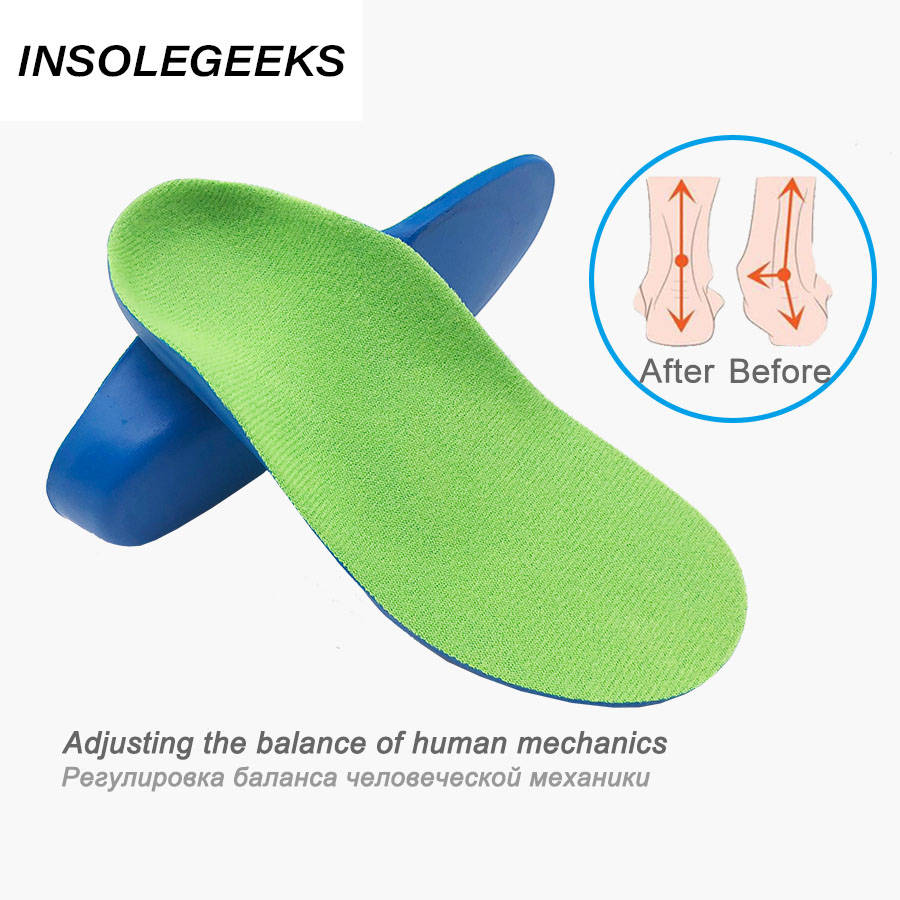 3D Orthotic Insoles flat feet for kids and Children Arch Support insole for X-Legs child orthopedic shoes Foot Care