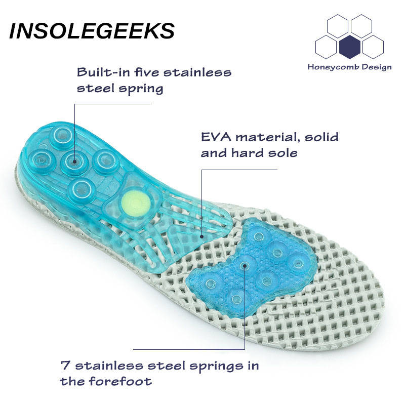 EVA Spring silicone sole insole flat feet orthotic insoles arch support orthopedic inserts Plantar Fasciitis,Feet Pain,foot care