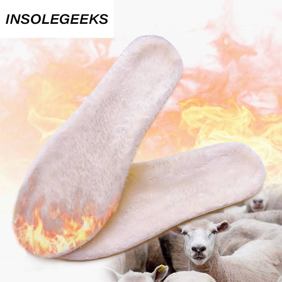 Winter Warm Heated Insoles Soles For Shoes Soft Thick Pad Warm Insoles Cashmere Thermal Insoles Snow Boots Fur Insoles Pads