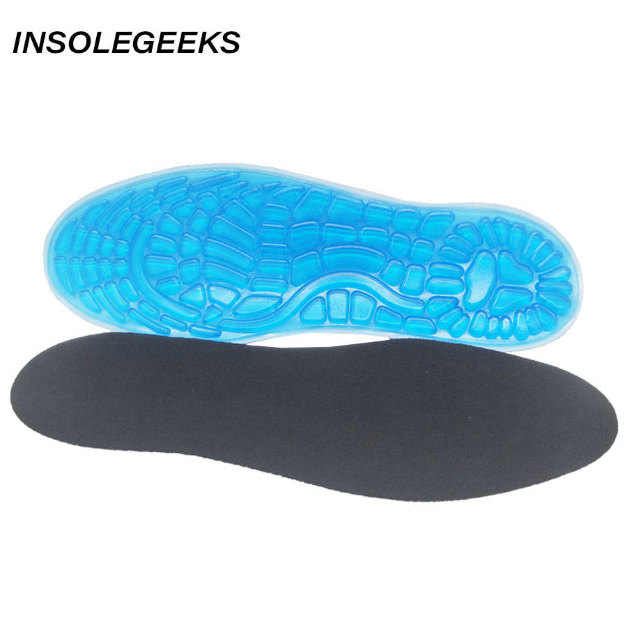 Silicone Insoles massaging Sport Shoe Pads Orthotic Arch Sport Shoe Foot Care Pad High Quality shock absorption Gel Insoles