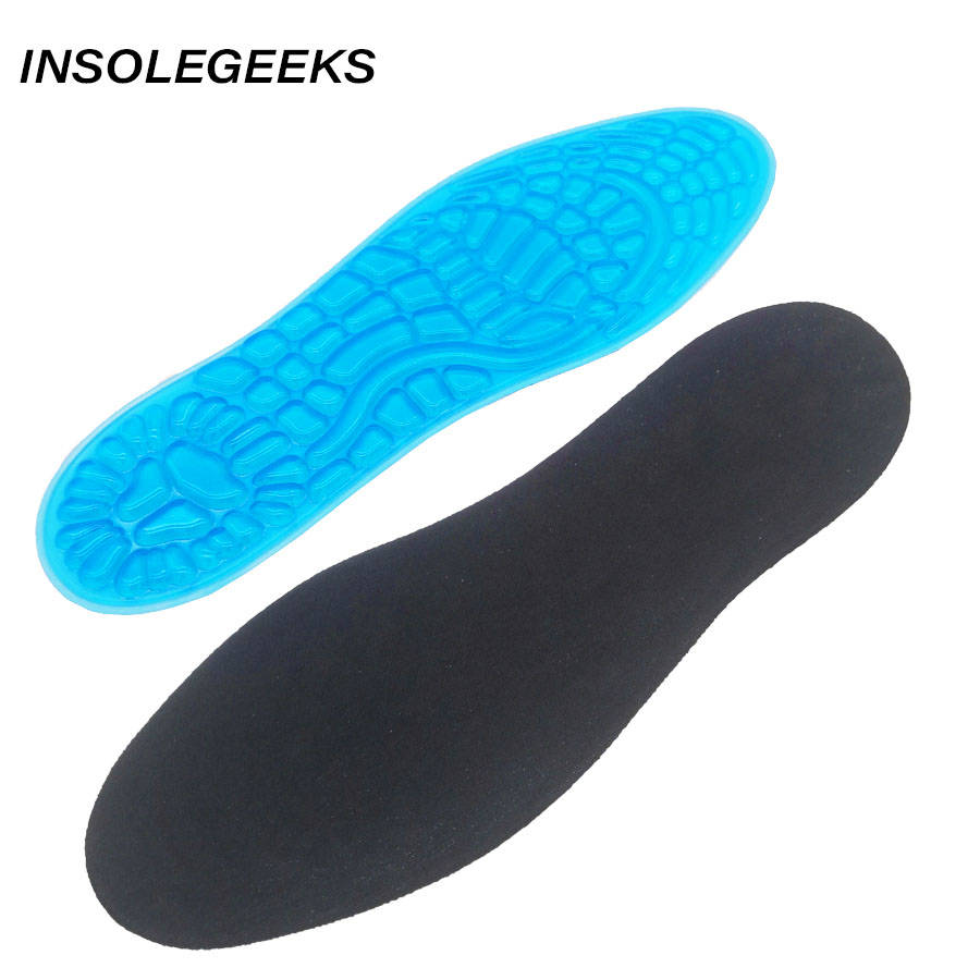 Silicone Insoles massaging Sport Shoe Pads Orthotic Arch Sport Shoe Foot Care Pad High Quality shock absorption Gel Insoles