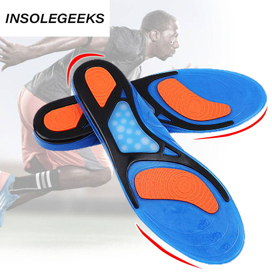 gel insoles top quality breathable comfortable silicone inserts deodorant shock absorption shoe insoles sport inserts