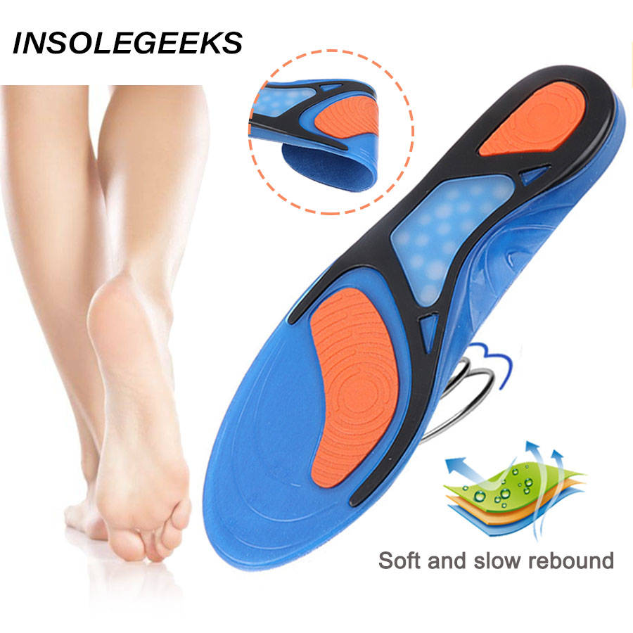 gel insoles top quality breathable comfortable silicone inserts deodorant shock absorption shoe insoles sport inserts