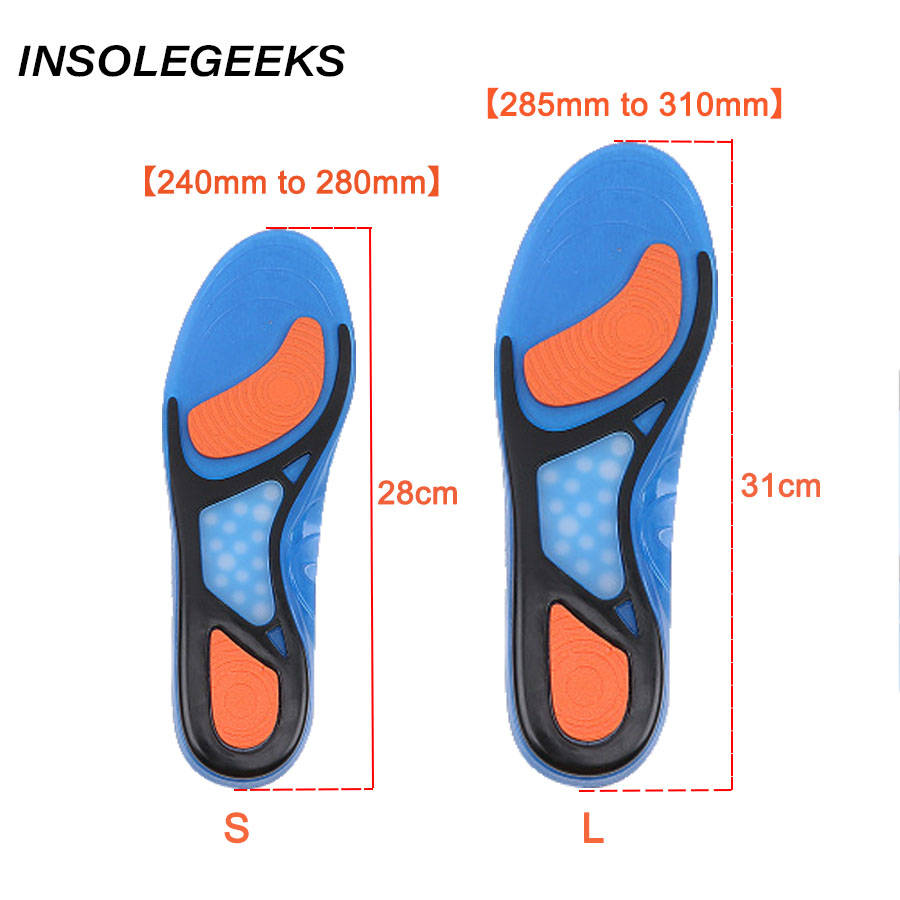 gel insoles top quality breathable comfortable silicone inserts deodorant shock absorption shoe insoles sport inserts