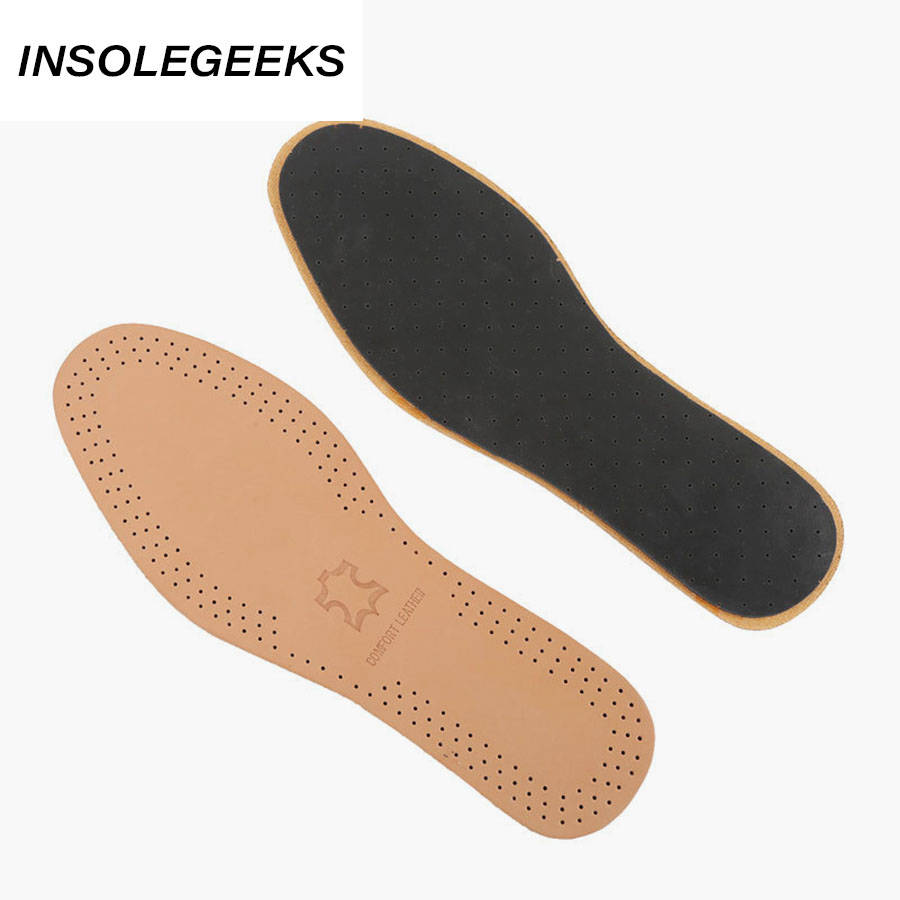 Sports leisure leather insoles for Flat Feet Inserts men and women shoes Pad Breathable sweat absorption Deodorant Shoes Insole