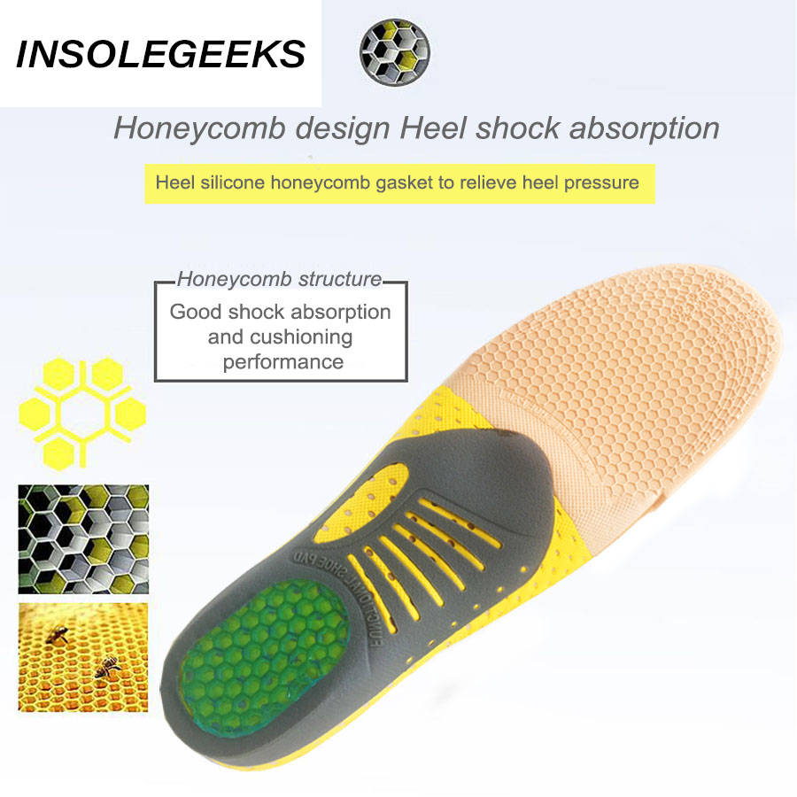 PVC Orthopedic Insoles Orthotics flat foot Health Sole Pad for Shoes insert Arch Support pad for plantar fasciitis Feet Care