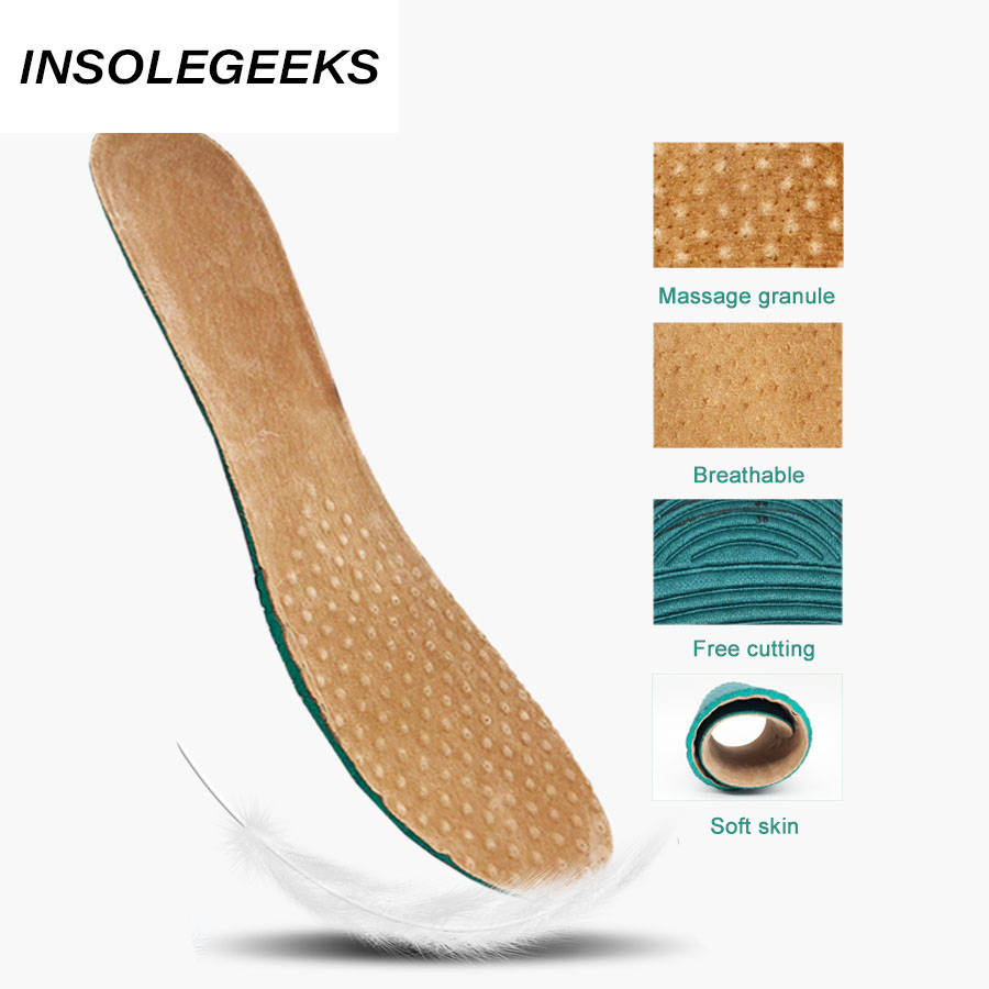 Leather Insole for men's and women leather shoes can be cut pigskin Comfortable Shock absorption Sweat Insoles