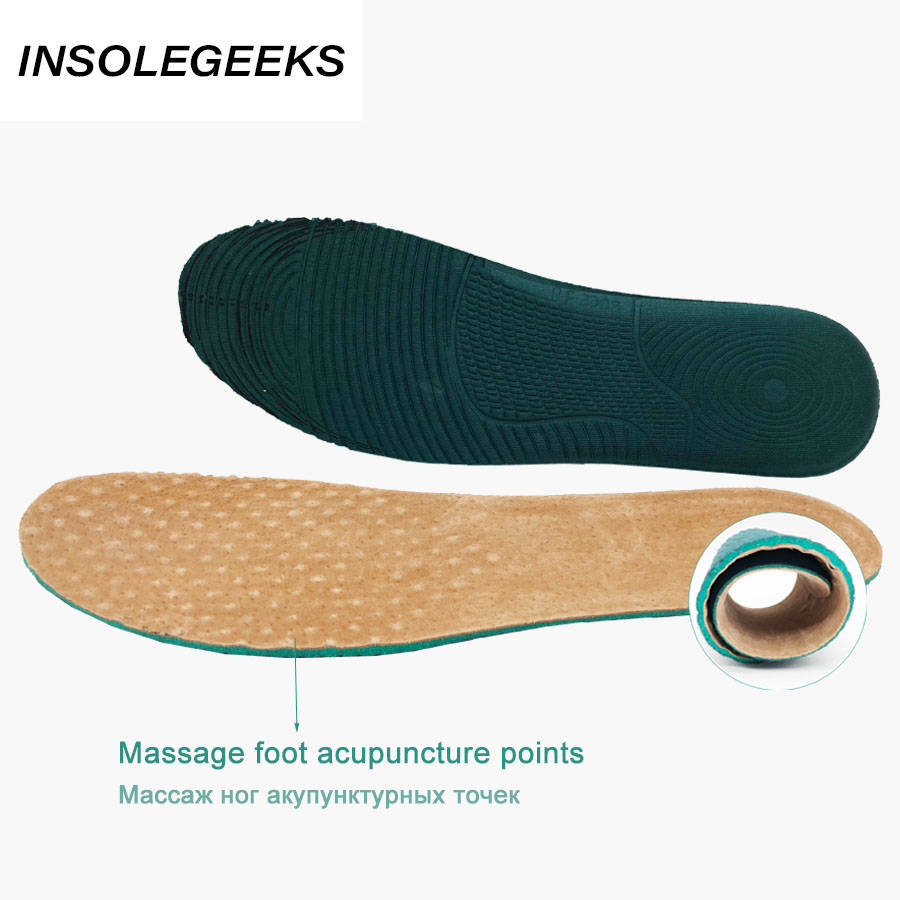 Leather Insole for men's and women leather shoes can be cut pigskin Comfortable Shock absorption Sweat Insoles