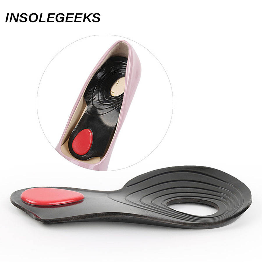 3/4 Length Orthopedic Insoles Flat Foot Orthotics Corrector Silicone Insoles Arch Support Massaging Shoe Insole Pad