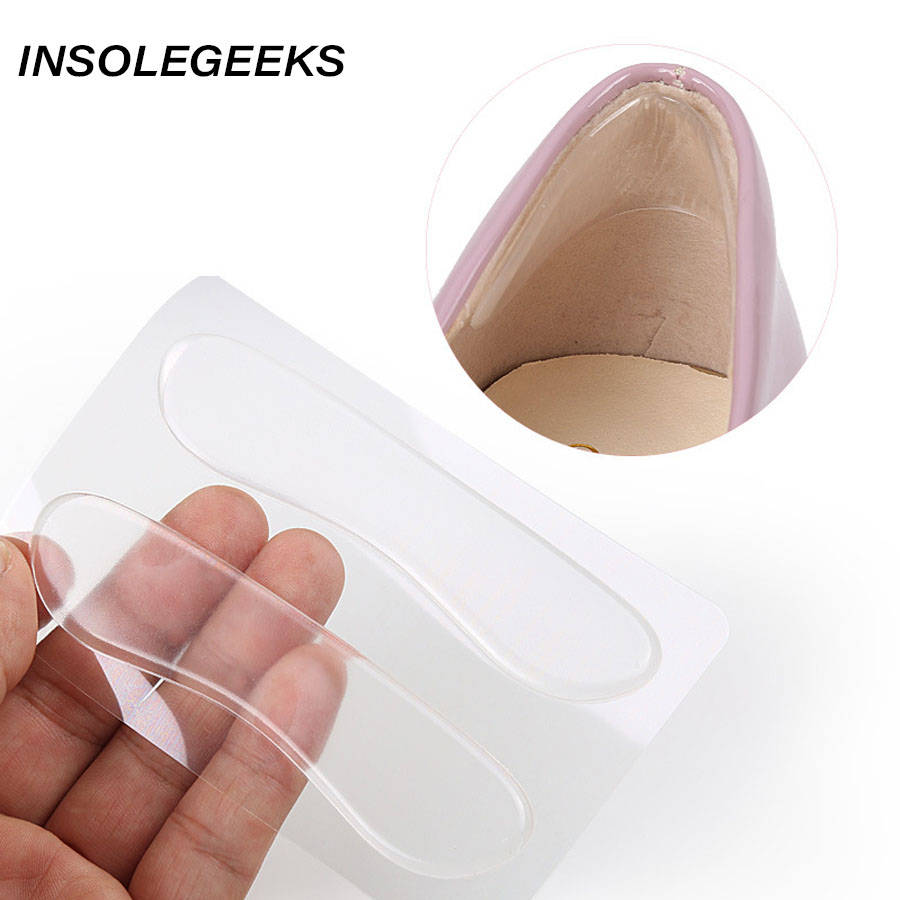 Silicone Gel Heel Cushion protector Foot feet Care Shoe Insert Pad shose accessoriesan soft Insole Free Shipping