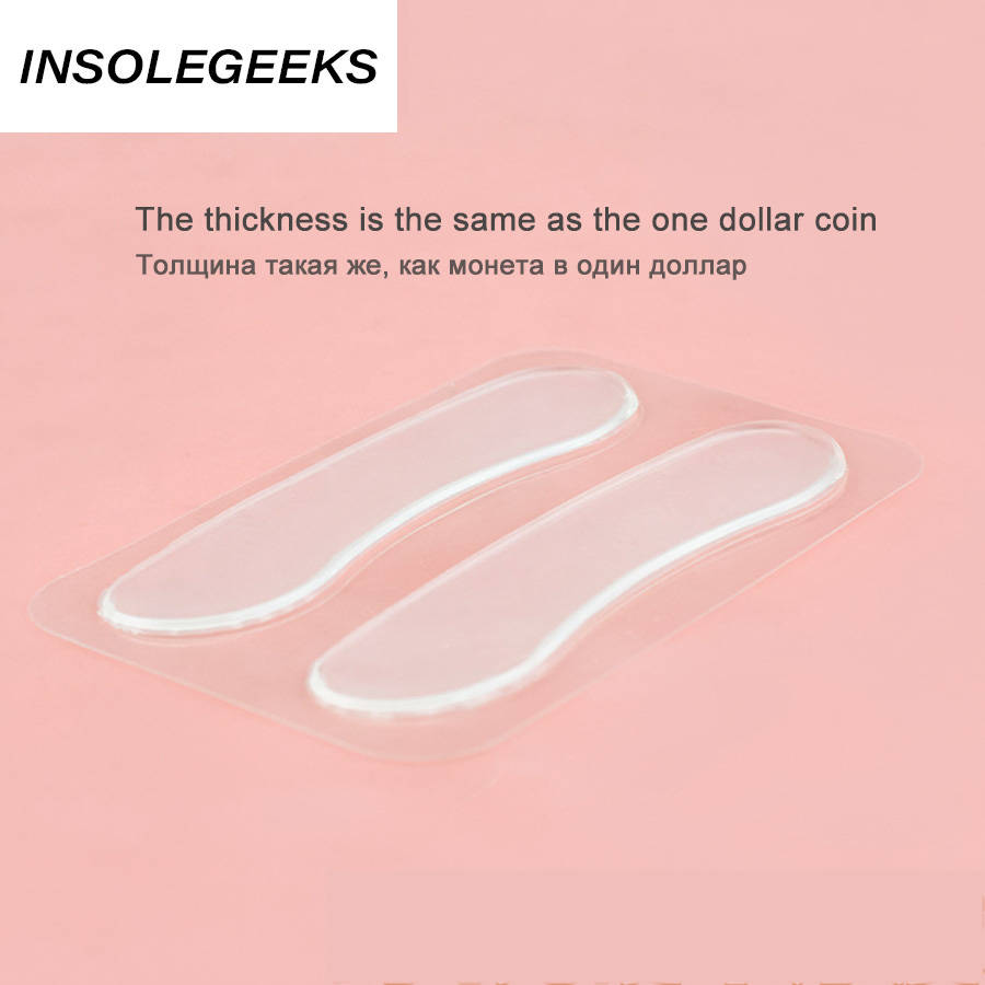 Silicone Gel Heel Cushion protector Foot feet Care Shoe Insert Pad shose accessoriesan soft Insole Free Shipping