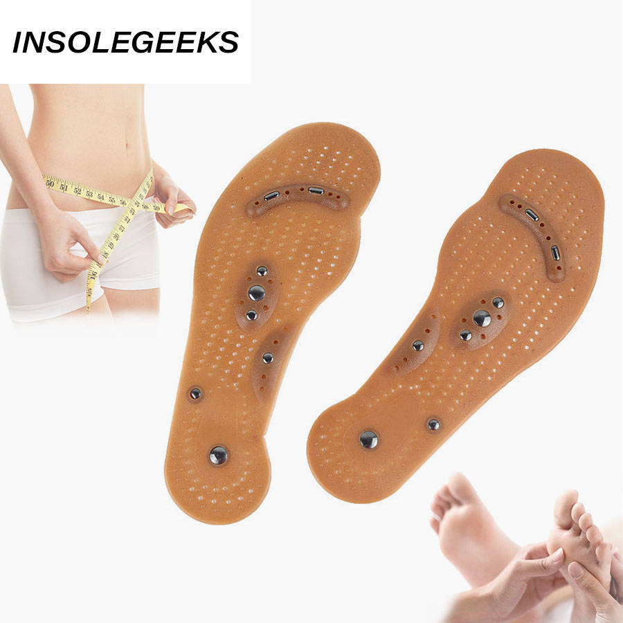 Magnetic Therapy Massage Insoles for Men Women Weight Loss Promote Blood Circulation Foot Magnet Health Care Shoe Pads