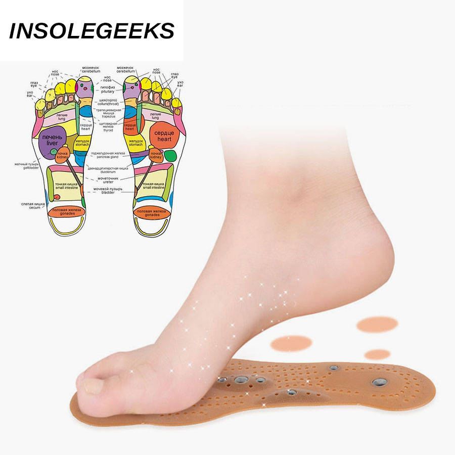 Magnetic Therapy Massage Insoles for Men Women Weight Loss Promote Blood Circulation Foot Magnet Health Care Shoe Pads