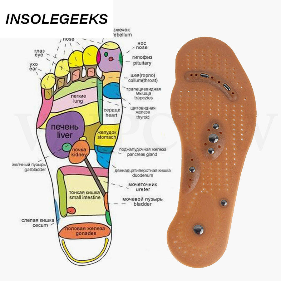 Magnetic Therapy Massage Insoles for Men Women Weight Loss Promote Blood Circulation Foot Magnet Health Care Shoe Pads