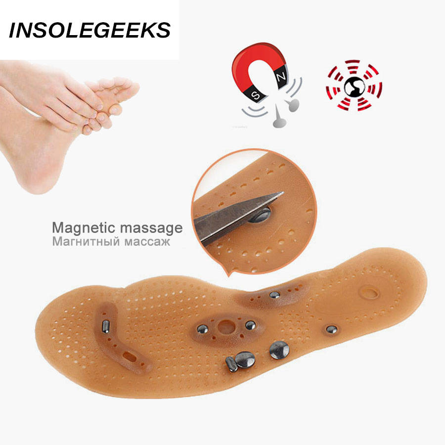 Magnetic Therapy Massage Insoles for Men Women Weight Loss Promote Blood Circulation Foot Magnet Health Care Shoe Pads