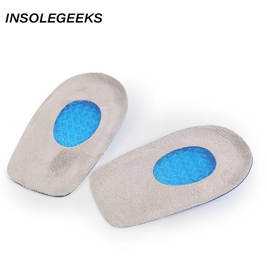 New Silicone Gel orthopedic Insoles Back Pad Heel Cup for Calcaneal Pain Health Feet Care Support spur feet cushion pads