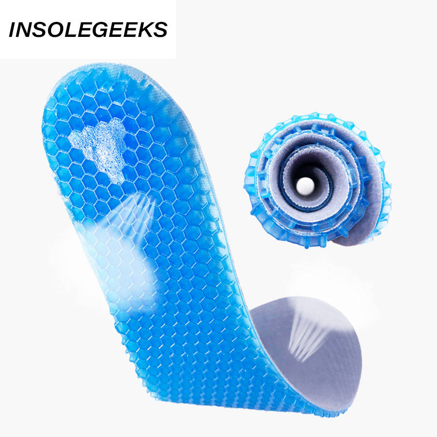 Silicone Insoles Massaging Sport Shoe Pads Orthotic Arch Sport Shoe Foot Care Pad High Quality Gel Insoles