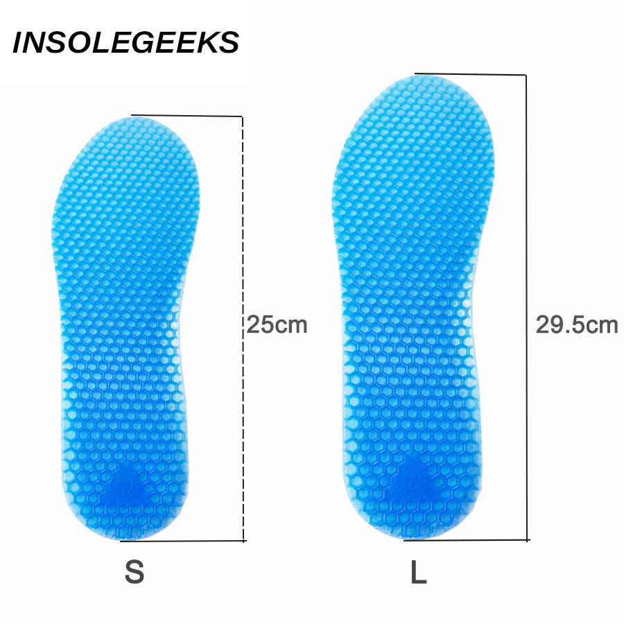 Silicone Insoles Massaging Sport Shoe Pads Orthotic Arch Sport Shoe Foot Care Pad High Quality Gel Insoles