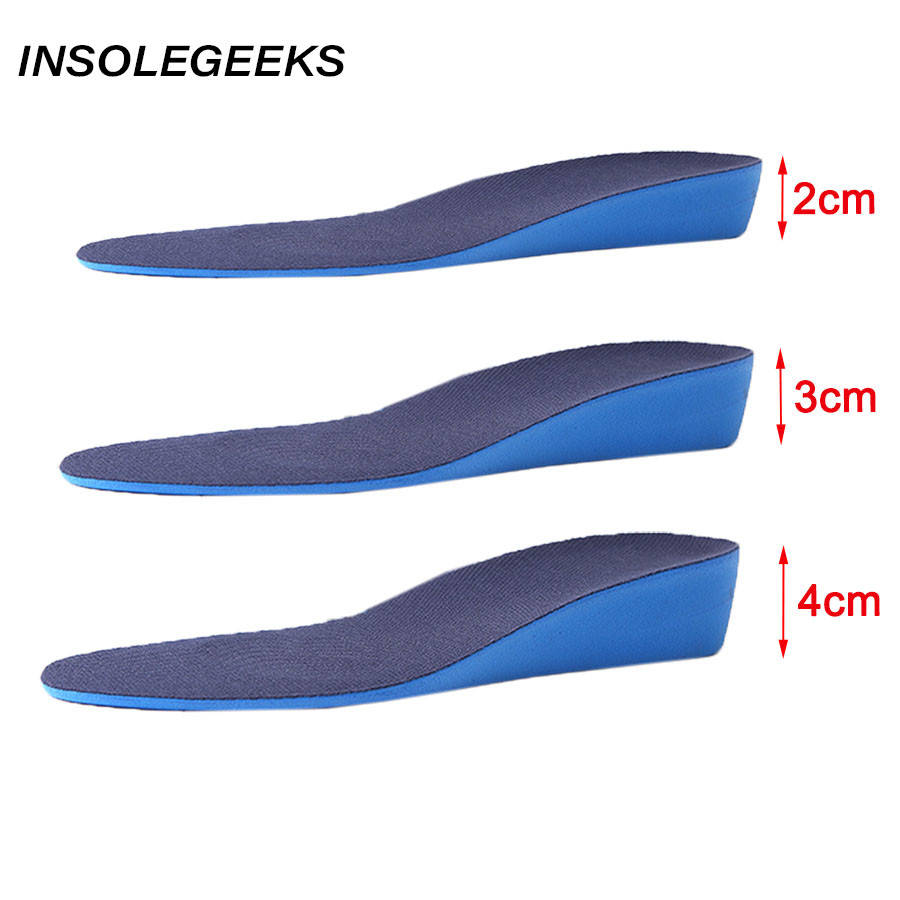 Invisible Height Increase Insert Sports Shoes Insoles for Men Women Arch Support Lift Taller Pads Soles for Shoe Elevator
