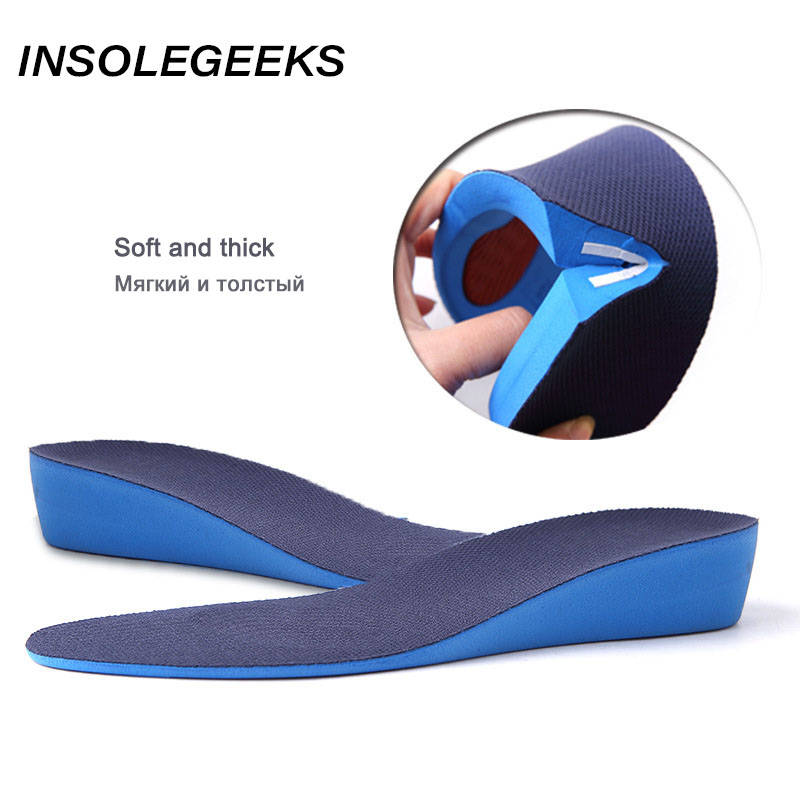 Invisible Height Increase Insert Sports Shoes Insoles for Men Women Arch Support Lift Taller Pads Soles for Shoe Elevator