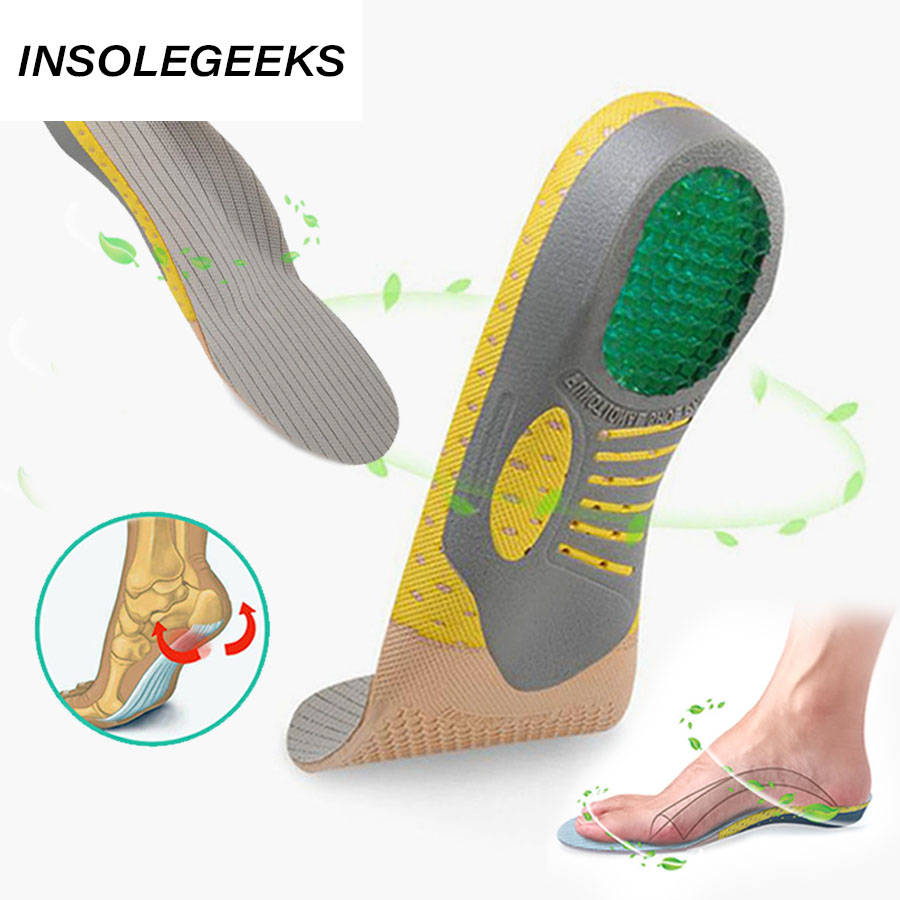 Orthopedic Insoles for flat foot Health Sole Pad Shoes insert Arch Support pad PVC Orthotics for plantar fasciitis Feet Care