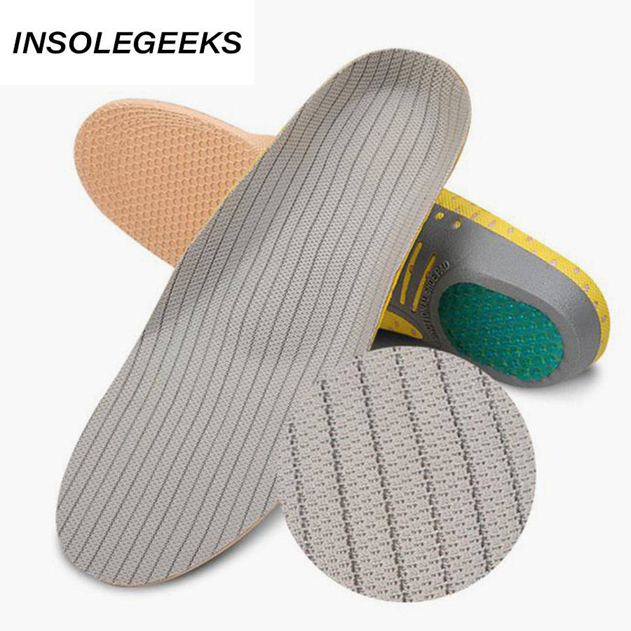 Orthopedic Insoles for flat foot Health Sole Pad Shoes insert Arch Support pad PVC Orthotics for plantar fasciitis Feet Care