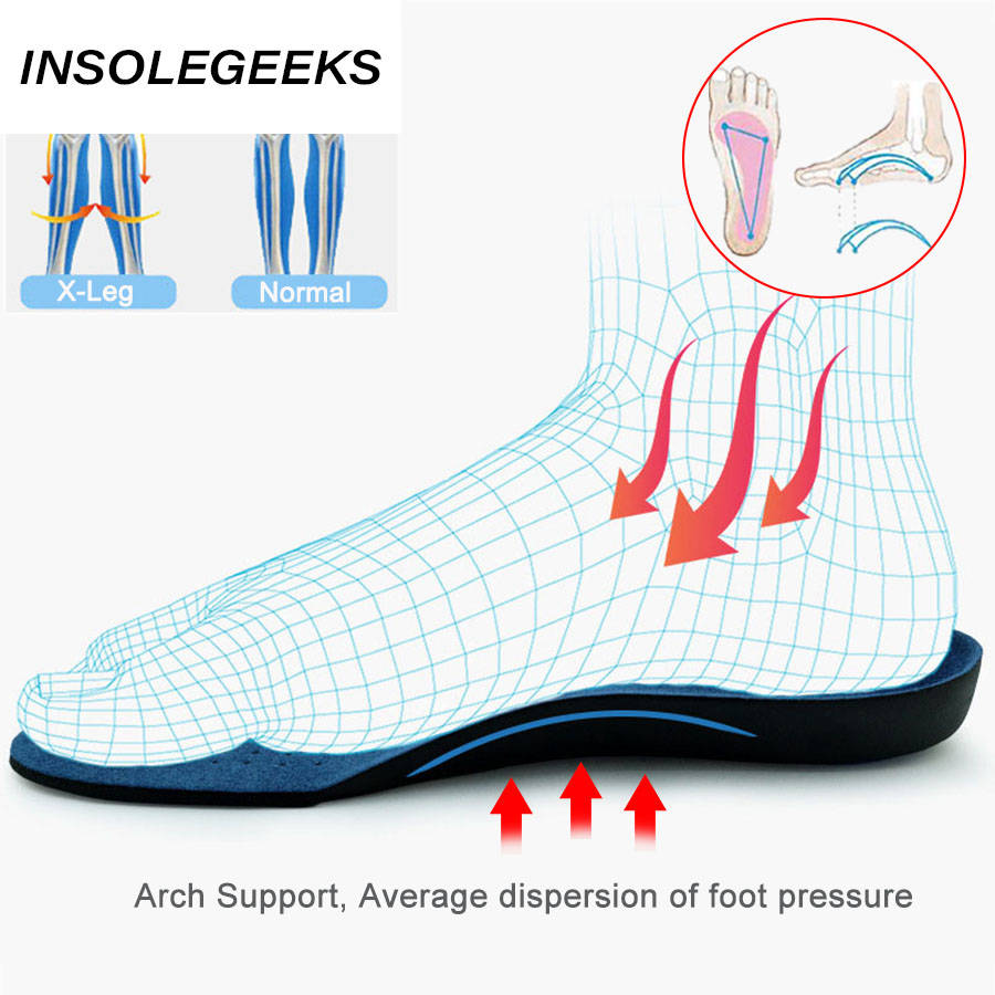 Orthopedic Insoles for Shoes sole Arch Support 2019 Upgraded version Feet Care Insert orthotic insole for Flat Foot