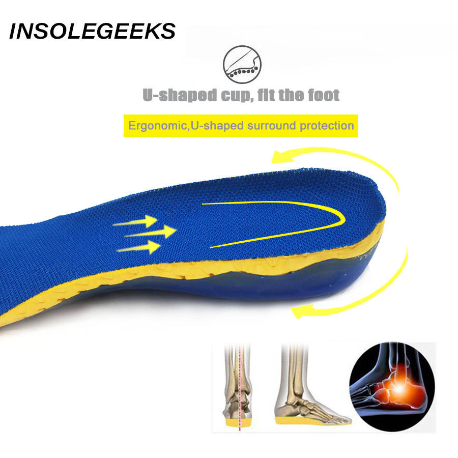 EVA Spring silicone orthopedic shoes sole Insoles flat feet orthotic insoles arch support inserts Plantar Fasciitis,foot care