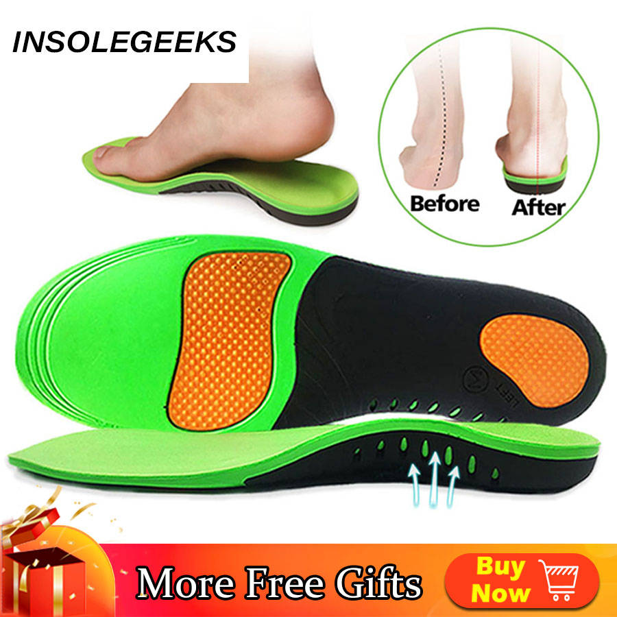 Orthopedic Shoes Sole Insoles For Shoes Arch Foot X/O Type Leg corrigibil Flat Foot Arch Support Sports Shoes Inserts