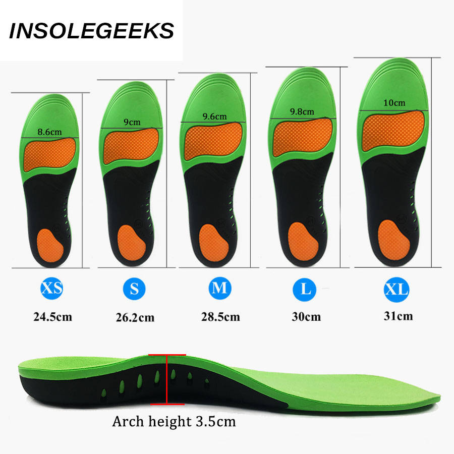 Orthopedic Shoes Sole Insoles For Shoes Arch Foot X/O Type Leg corrigibil Flat Foot Arch Support Sports Shoes Inserts