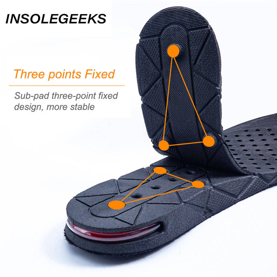 1.5-3.5cm Height Increase Insole Cushion Height Lift Adjustable Cut Shoe Heel Insert Taller Women Men Unisex Quality Foot Pads