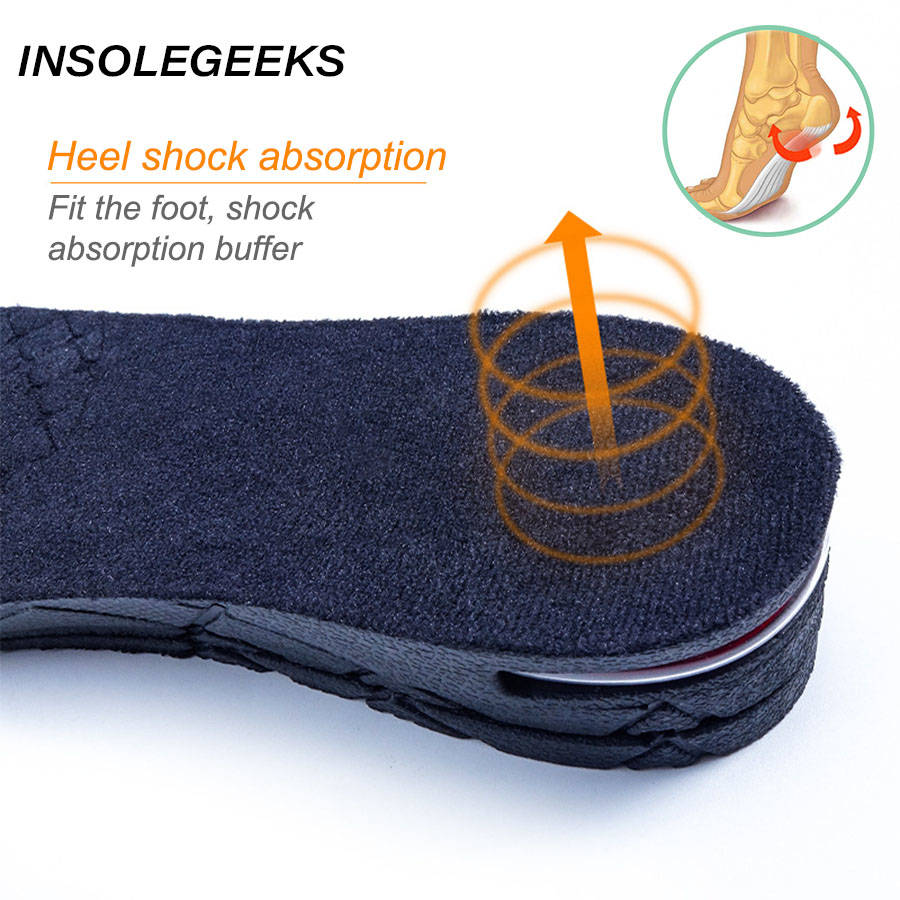 1.5-3.5cm Height Increase Insole Cushion Height Lift Adjustable Cut Shoe Heel Insert Taller Women Men Unisex Quality Foot Pads