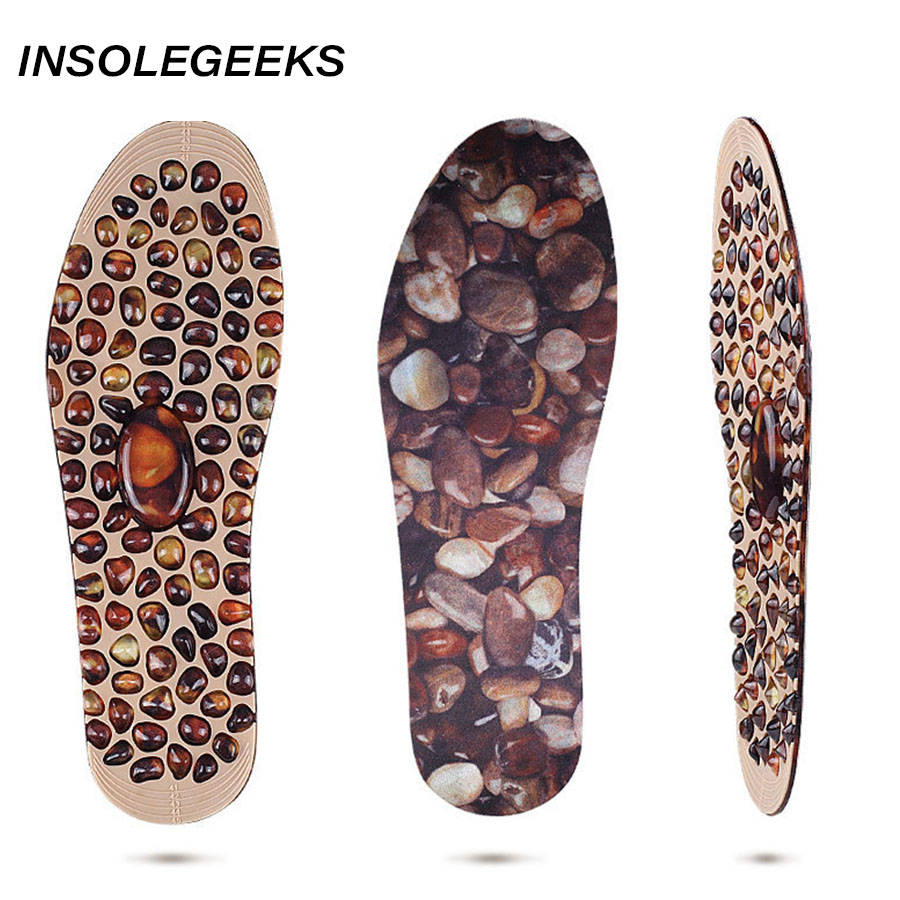 Foot Massage Insole Rubber Cobblestone Therapy Acupressure Point Design Reflexology Feet Care Pain Relief for Men Women