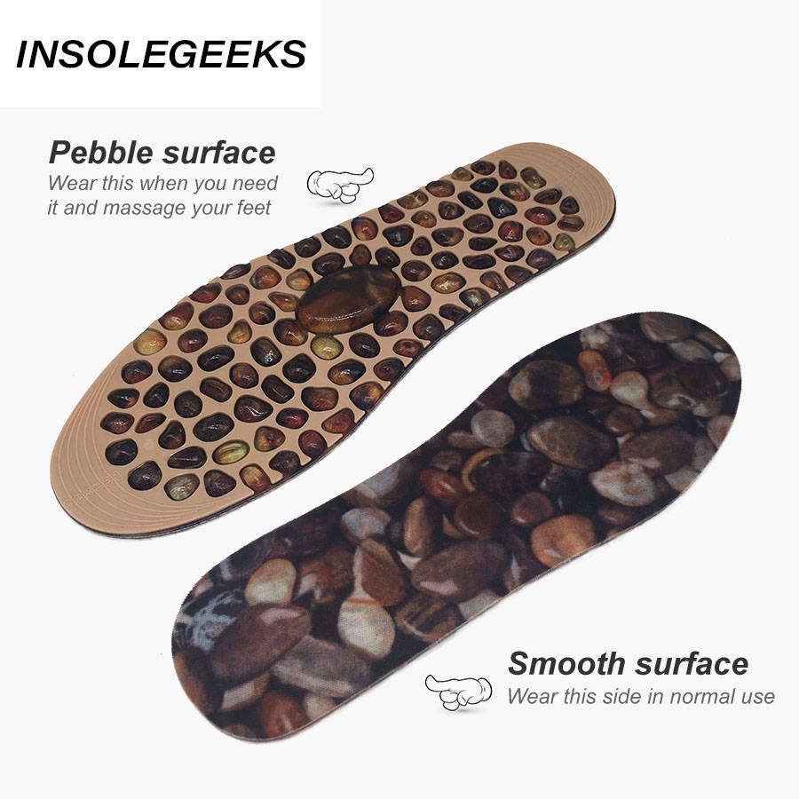 Foot Massage Insole Rubber Cobblestone Therapy Acupressure Point Design Reflexology Feet Care Pain Relief for Men Women