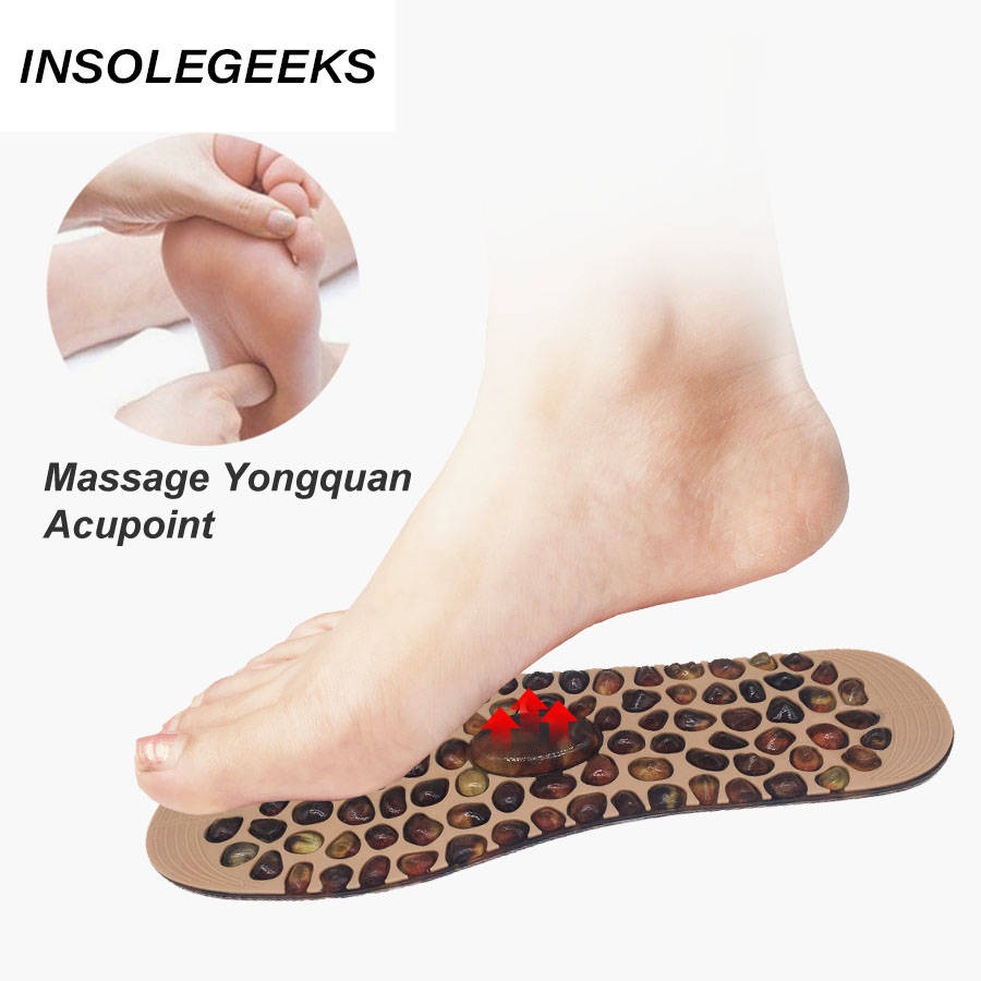 Foot Massage Insole Rubber Cobblestone Therapy Acupressure Point Design Reflexology Feet Care Pain Relief for Men Women